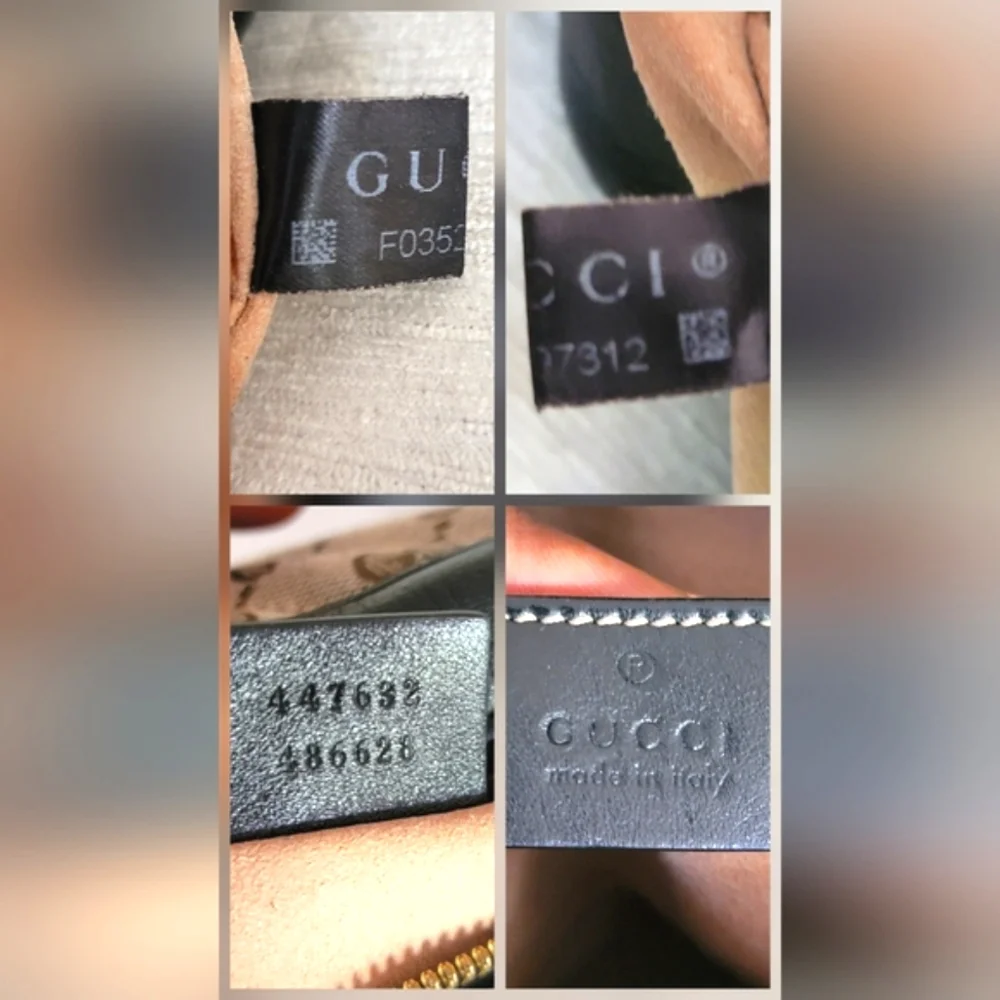 Auth💞Gucci Marmont Beige and Black Crossbody Bag - Picture 8 of 8